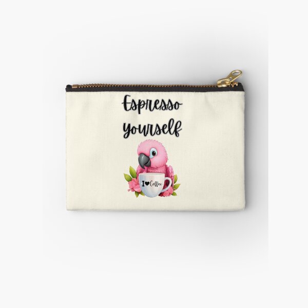 Item preview, Cute  Cartoon parrot with coffee designed and sold by Coolparrotgirl.