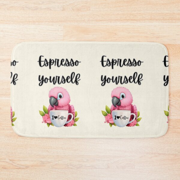 Item preview, Cute  Cartoon parrot with coffee designed and sold by Coolparrotgirl.