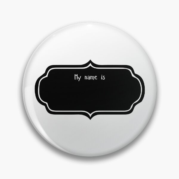 Item preview, "My Name Is" Sign – Blank Name Tag Art designed and sold by art.paperplanes.