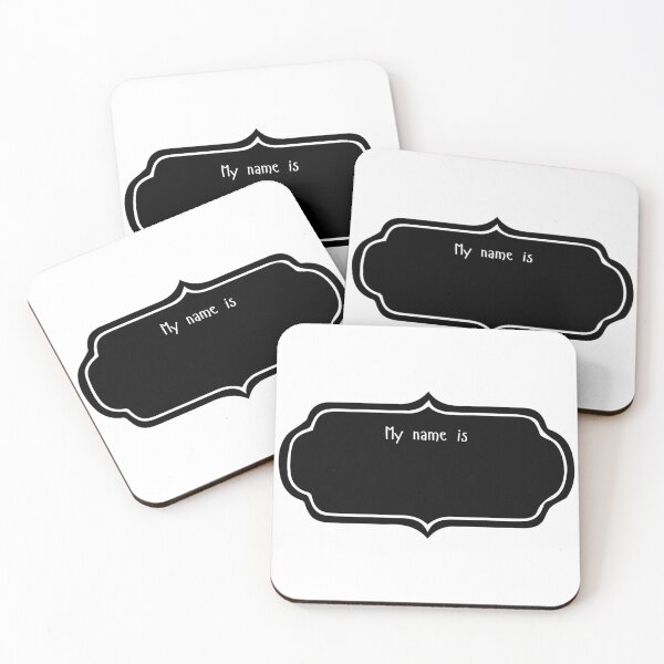 Item preview, "My Name Is" Sign – Blank Name Tag Art designed and sold by art.paperplanes.