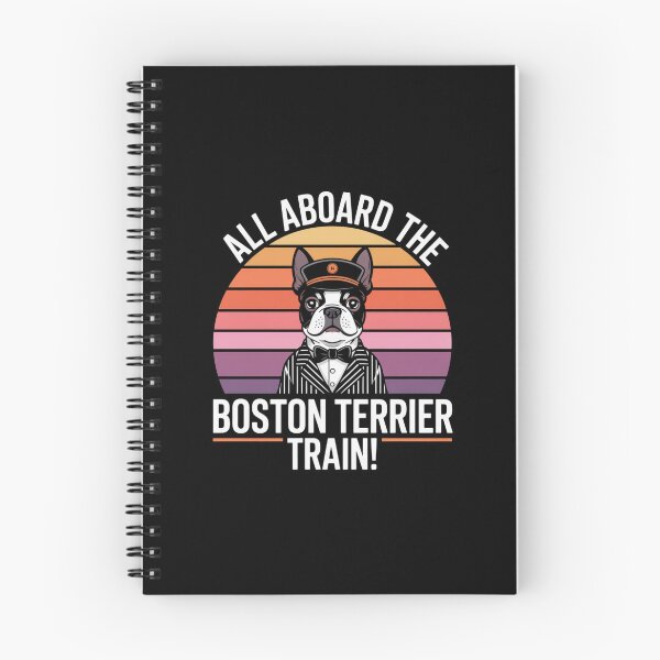 Item preview, All Aboard the Boston Terrier Train! designed and sold by theartfulaspie.
