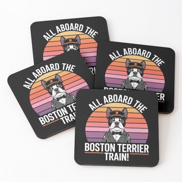 Item preview, All Aboard the Boston Terrier Train! designed and sold by theartfulaspie.