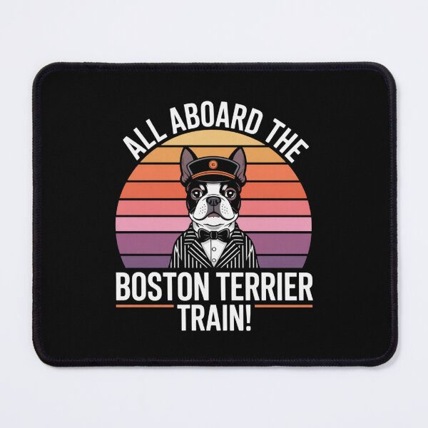 Item preview, All Aboard the Boston Terrier Train! designed and sold by theartfulaspie.