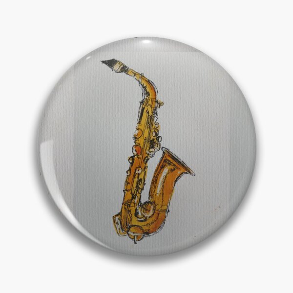 Item preview, Saxophone Original watercolour painting designed and sold by Dottydraws.