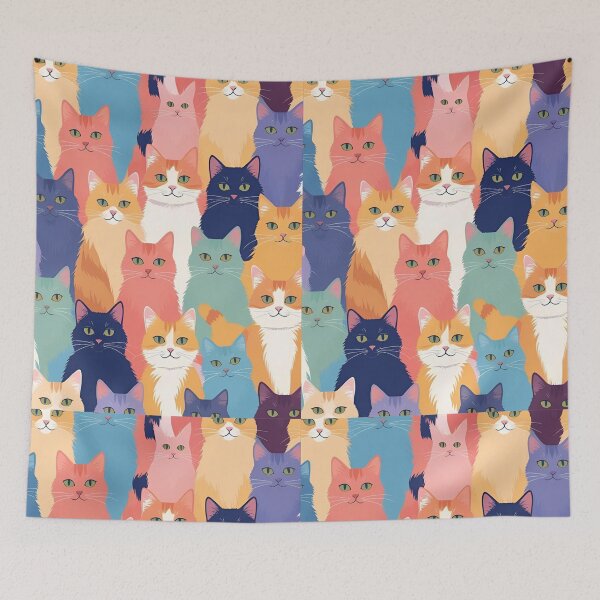 Item preview, Tricolor Cat Pattern designed and sold by PatronesKawai.