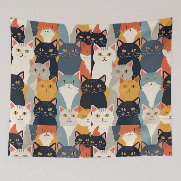 Item preview, Tricolor Cat Pattern designed and sold by PatronesKawai.