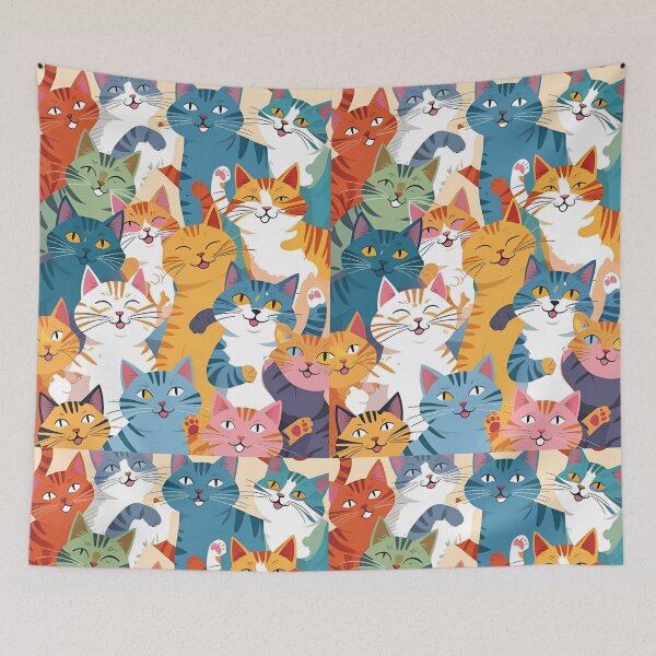 Item preview, Tricolor Cat Pattern designed and sold by PatronesKawai.