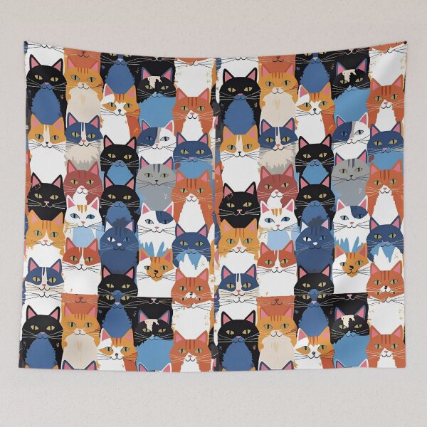 Item preview, Tricolor Cat Pattern designed and sold by PatronesKawai.