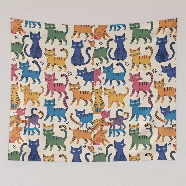 Item preview, Tricolor Cat Pattern designed and sold by PatronesKawai.