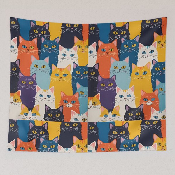 Item preview, Tricolor Cat Pattern designed and sold by PatronesKawai.