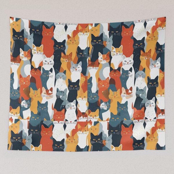 Item preview, Tricolor Cat Pattern designed and sold by PatronesKawai.