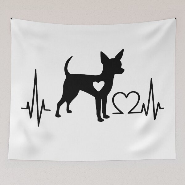 Item preview, German Pinscher EKG Line Minimalist Silhouette – Dog Lover Design designed and sold by GoodyPaws.