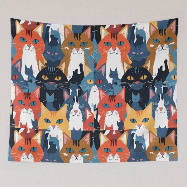 Item preview, Tricolor Cat Pattern designed and sold by PatronesKawai.