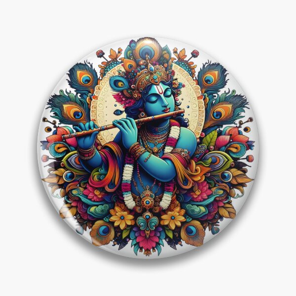 Item preview, KRISHNA PLAYING THE FLUTE designed and sold by PSYNOVA.