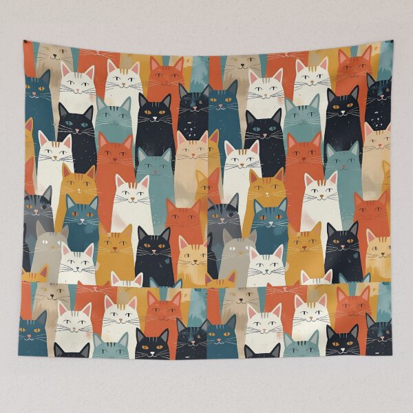 Item preview, Tricolor Cat Pattern designed and sold by PatronesKawai.