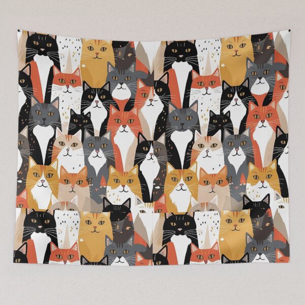 Item preview, Tricolor Cat Pattern designed and sold by PatronesKawai.