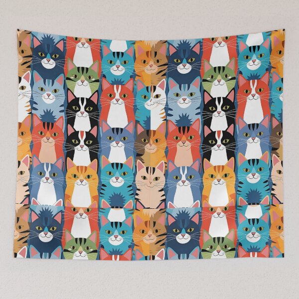 Item preview, Tricolor Cat Pattern designed and sold by PatronesKawai.