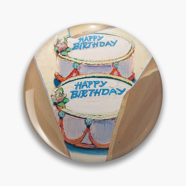Item preview, Unwrapped Twin Happy Birthday Cakes Thiebaud Art Card designed and sold by Art Cards Cache.