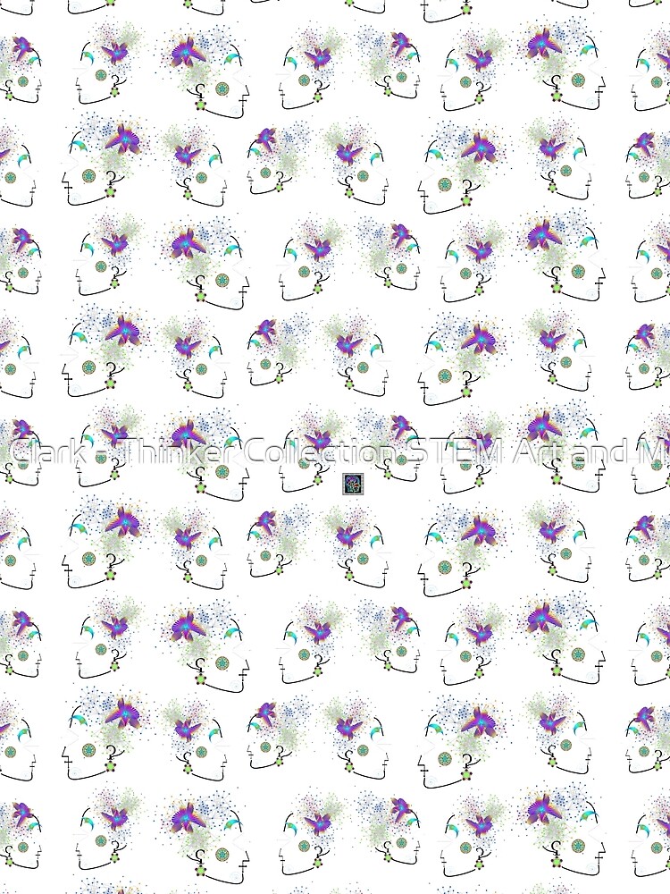 Thumbnail 3 of 3, Scarf, "She Math Multi"© designed and sold by LisaCClark.