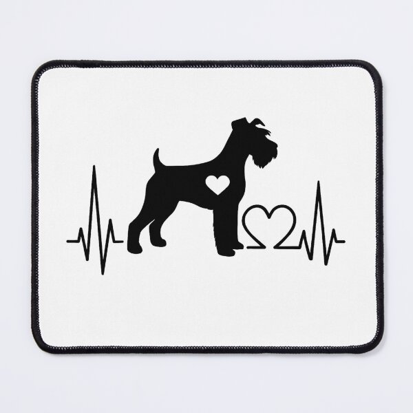 Item preview, Miniature Schnauzer EKG Line Minimalist Silhouette – Dog Lover Design designed and sold by GoodyPaws.