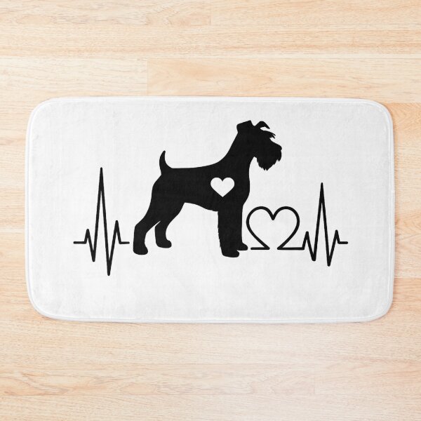 Item preview, Miniature Schnauzer EKG Line Minimalist Silhouette – Dog Lover Design designed and sold by GoodyPaws.