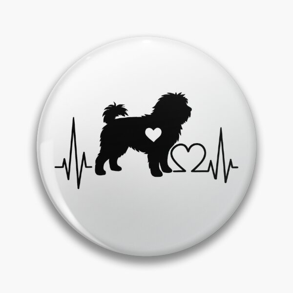 Item preview, Dutch Smoushond EKG Line Minimalist Silhouette – Dog Lover Design designed and sold by GoodyPaws.