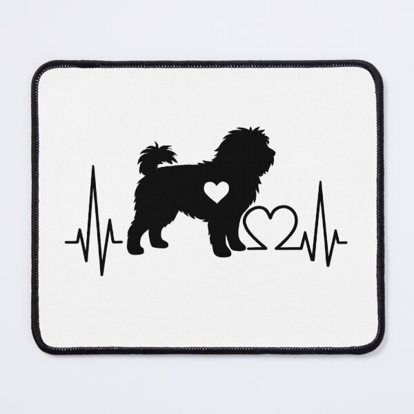 Item preview, Dutch Smoushond EKG Line Minimalist Silhouette – Dog Lover Design designed and sold by GoodyPaws.