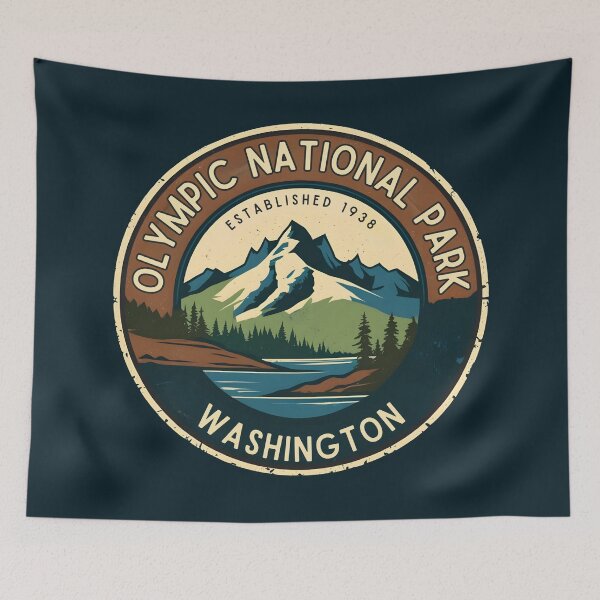 Item preview, Olympic National Park - Washington designed and sold by GoodOldVintage.