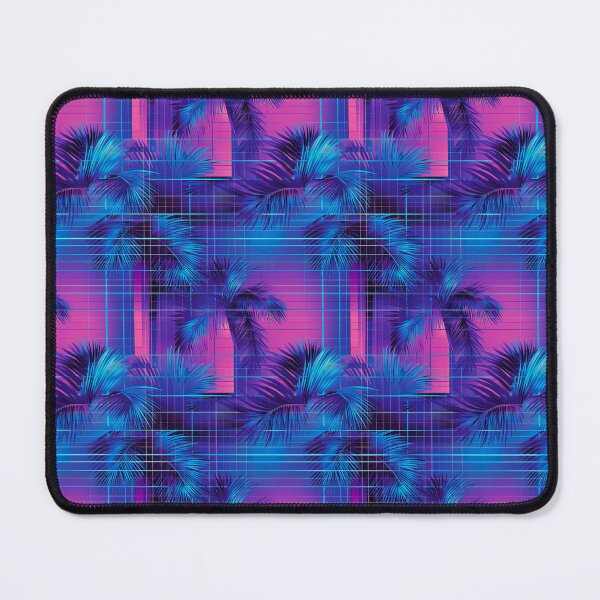 Item preview, Neon Grid Palms – Vaporwave Sunset Dream designed and sold by NotARealGrownUp.