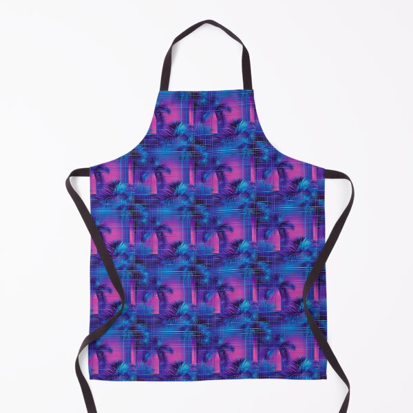 Item preview, Neon Grid Palms – Vaporwave Sunset Dream designed and sold by NotARealGrownUp.