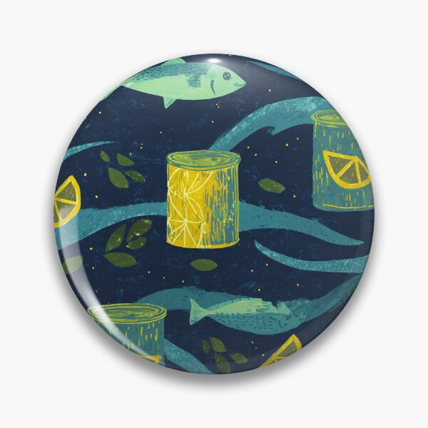 Item preview, Sparkling Sardines Vintage Lemon Cans designed and sold by MidArtForge.