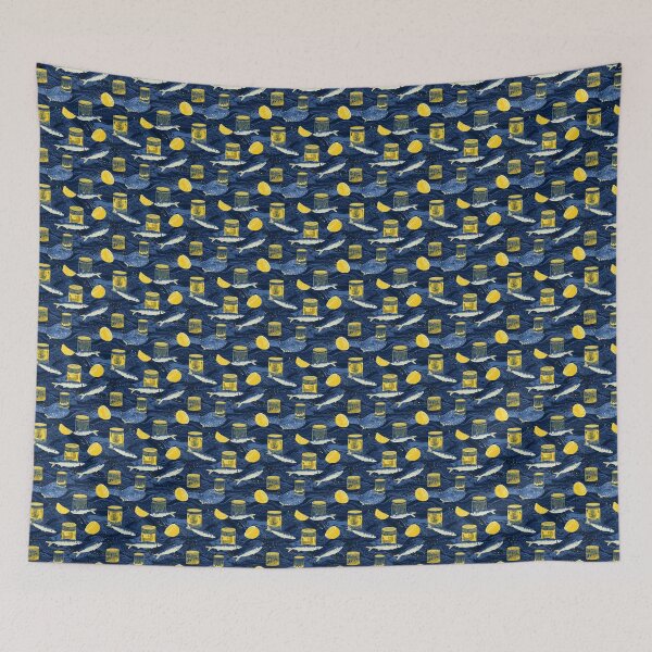 Item preview, Sparkling Sardines Vintage Lemon Cans designed and sold by MidArtForge.