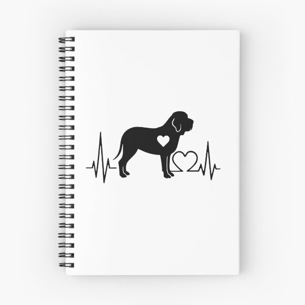 Item preview, Fila Brasileiro EKG Line Minimalist Silhouette – Dog Lover Design designed and sold by GoodyPaws.