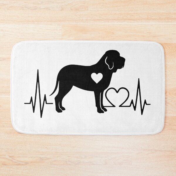 Item preview, Fila Brasileiro EKG Line Minimalist Silhouette – Dog Lover Design designed and sold by GoodyPaws.