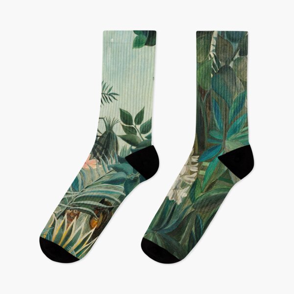 Item preview, The Equatorial Jungle (1909) by Henri Rousseau designed and sold by PureVintageLove.