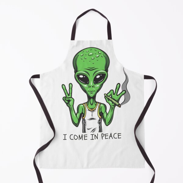 Item preview, Chill Alien Smoking – “I Come in Peace” Funny 420 Design designed and sold by JORO SHOP.