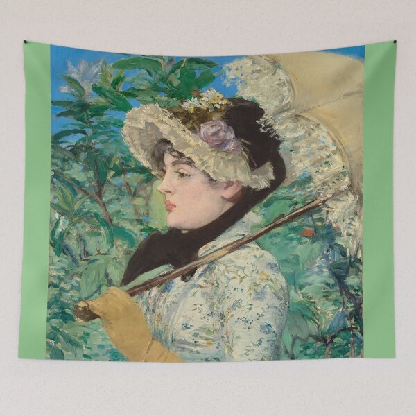 Item preview, Jeanne Spring (1881) by Edouard Manet designed and sold by PureVintageLove.