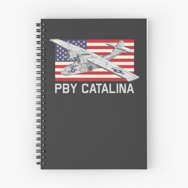 Item preview, PBY Catalina American WW2 Flying Boat Diagram USA Flag designed and sold by MilitaryMart.