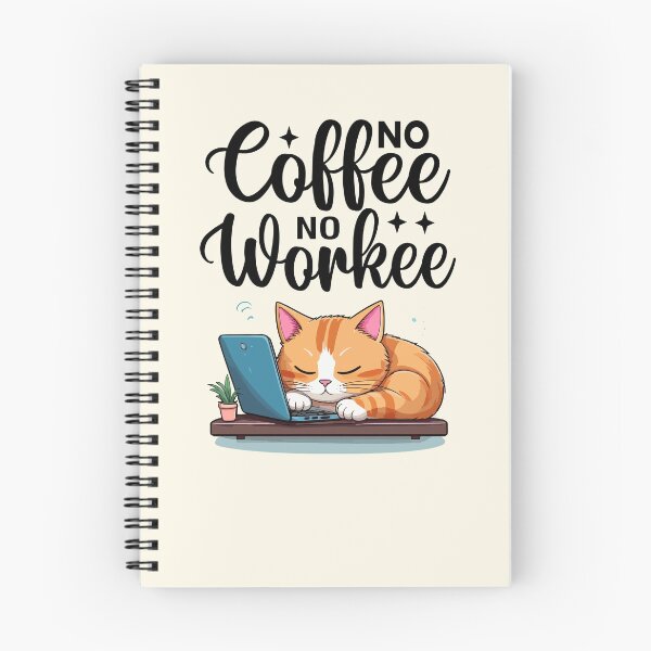 Item preview, Cute  lazy cat wants coffee designed and sold by Coolparrotgirl.