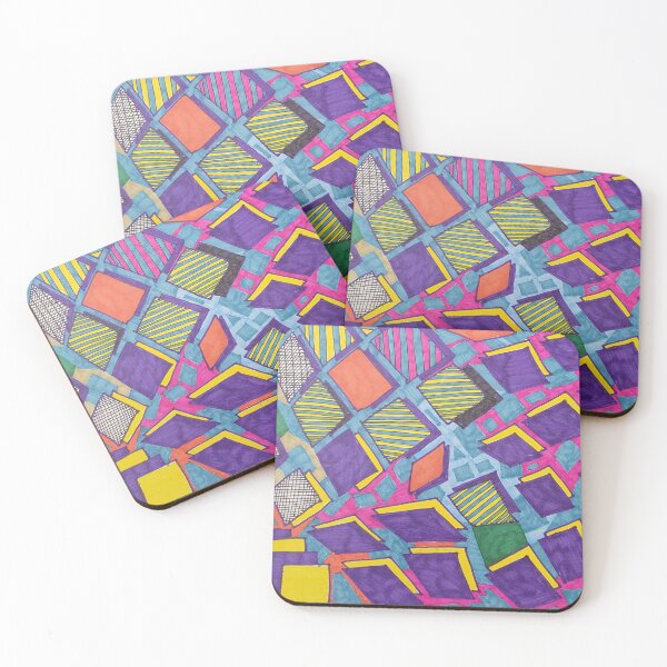 Item preview, Squares floating with squares designed and sold by bob-salerno-art.