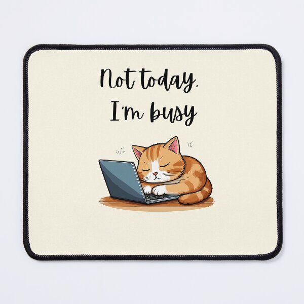 Item preview, Cute  lazy cat is busy designed and sold by Coolparrotgirl.