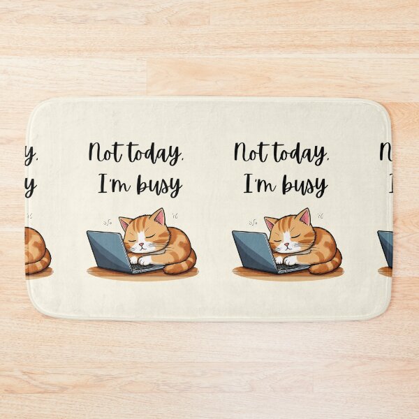 Item preview, Cute  lazy cat is busy designed and sold by Coolparrotgirl.