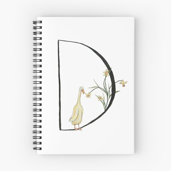 Item preview, D is for Duck and Daffodil Animal and Flower Alphabet  designed and sold by FoxandCrow.