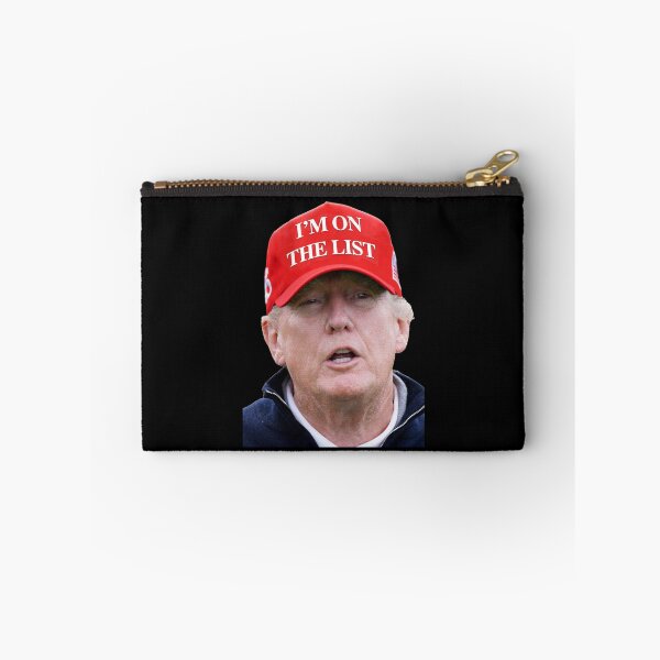 Item preview, Trump wearing RED "I'm on the list" Hat designed and sold by Thelittlelord.