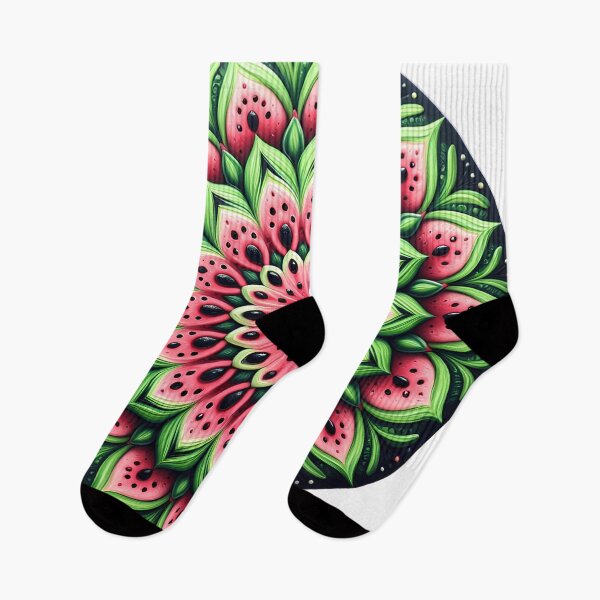 Item preview, Watermelon Mandala – Juicy Summer Vibes designed and sold by DreamMandalas.