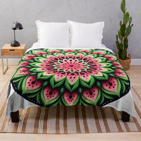 Item preview, Watermelon Mandala – Juicy Summer Vibes designed and sold by DreamMandalas.