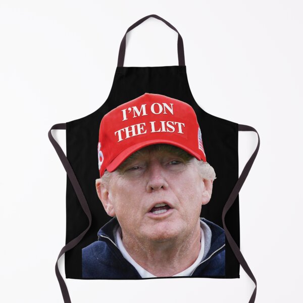 Item preview, Trump wearing RED "I'm on the list" Hat designed and sold by Thelittlelord.