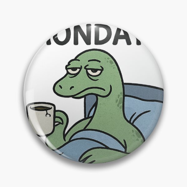 Item preview, Loch Ness Don’t Do Mondays – Cryptid Grump Tee designed and sold by CryptidsTrash.