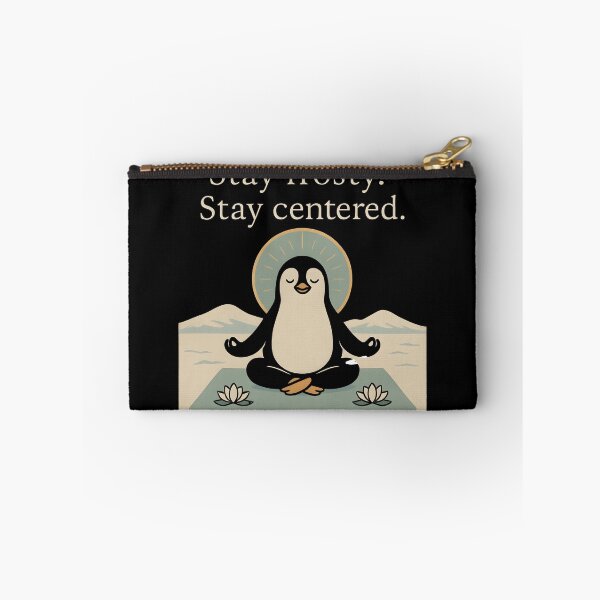 Item preview, Stay Frosty. Stay Centered. – Meditating Penguin Mindfulness T-Shirt designed and sold by JaroPrints.