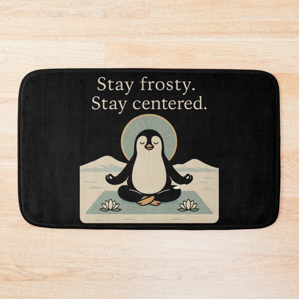 Item preview, Stay Frosty. Stay Centered. – Meditating Penguin Mindfulness T-Shirt designed and sold by JaroPrints.